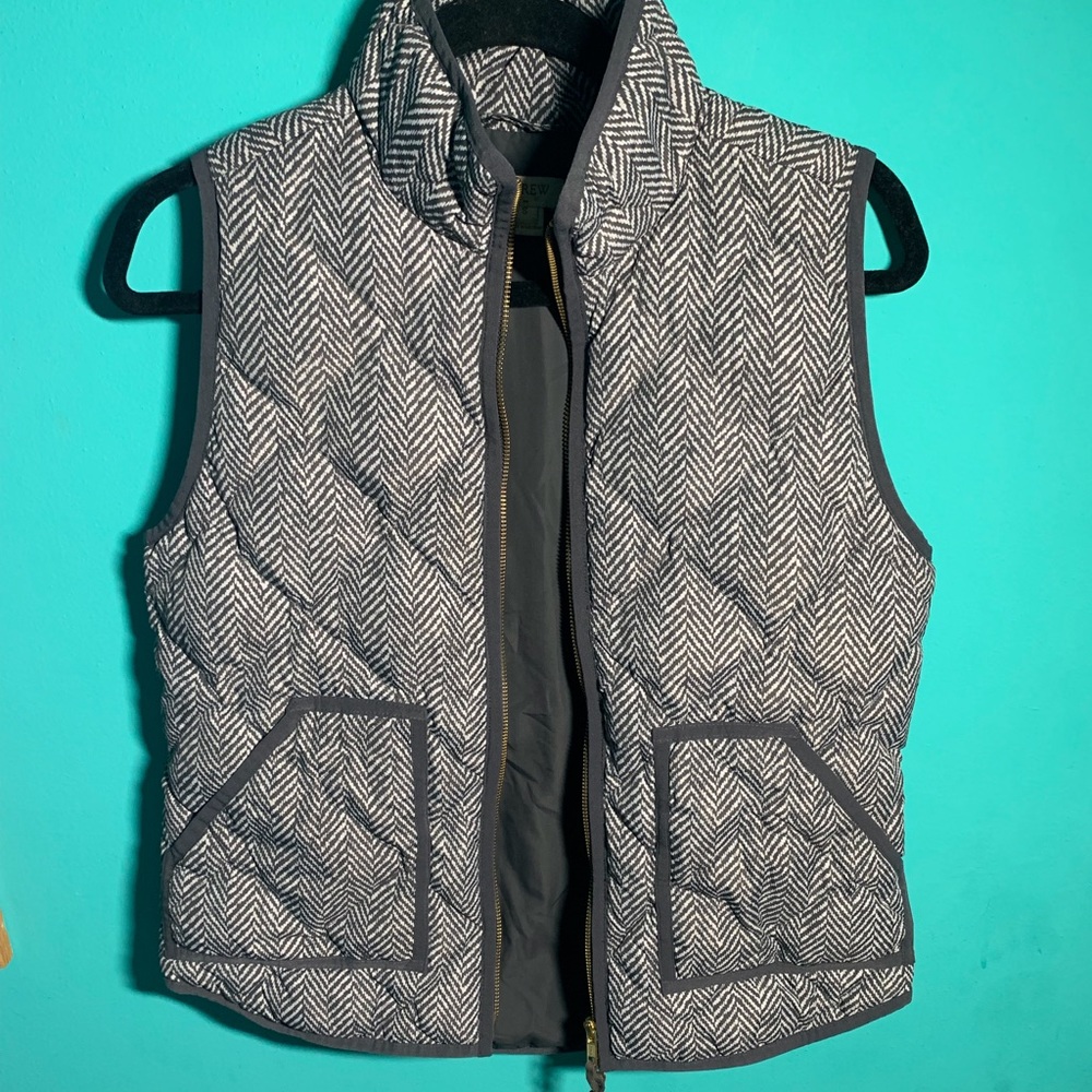 J Crew Herringbone Vest